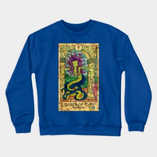 Queen Of Cups. Minor Arcana Tarot Card Design Crewneck Sweatshirt